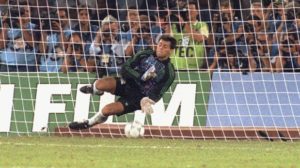 the goalkeeper who pissed to stop penalties in Italy 90