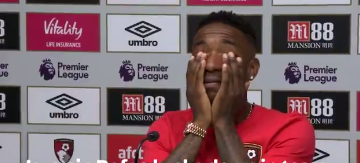 defoe llorando por Bradley