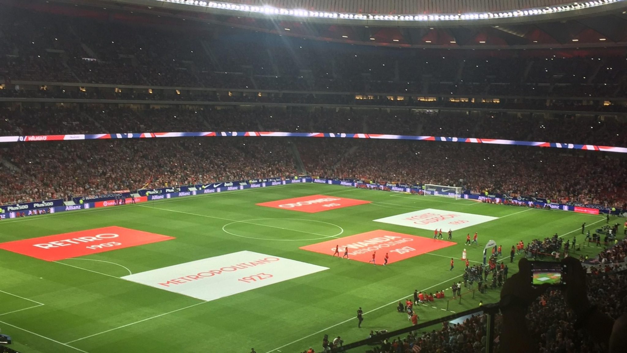 Cinco equipes mudou no vigésimo primeiro estádio século 5 wanda metropolitano