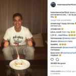 Celebra que lleva un año sin jugar en el PSG en su cuenta de Instagram