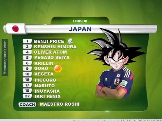 japon alineacion