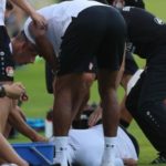 Bayer Leverkusen player faints on the bench