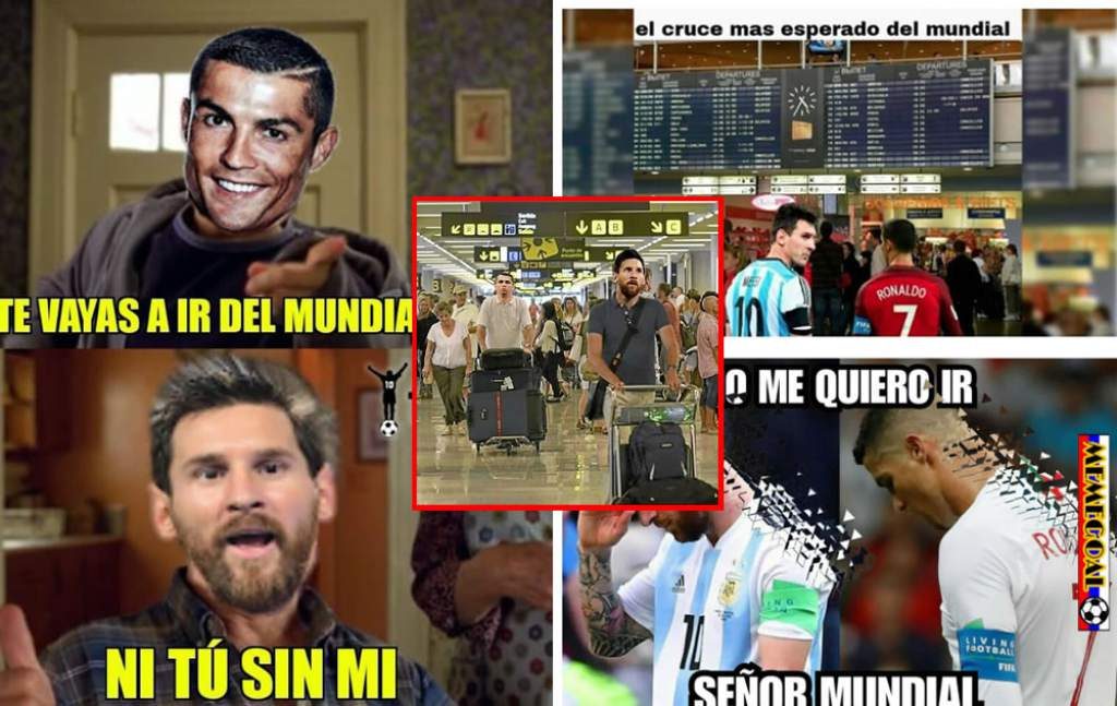 meme cr7 messi