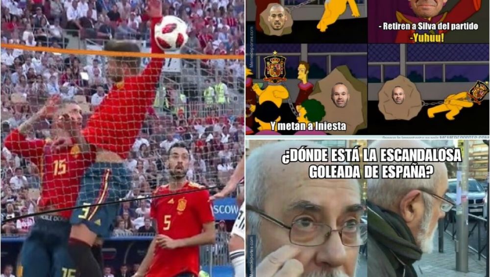 memes eliminacion españa rusia