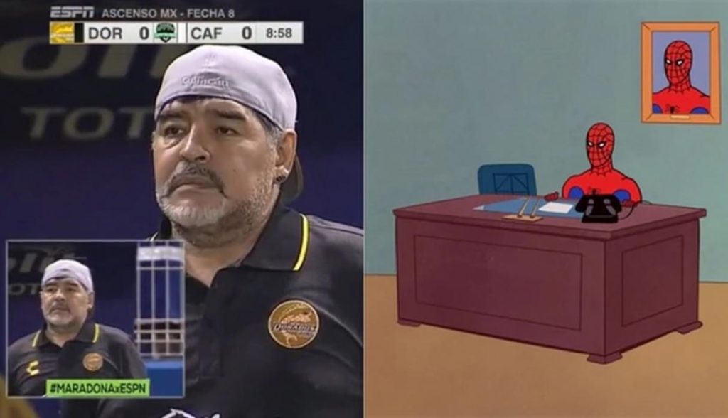 A meme de Maradona 3 facebook