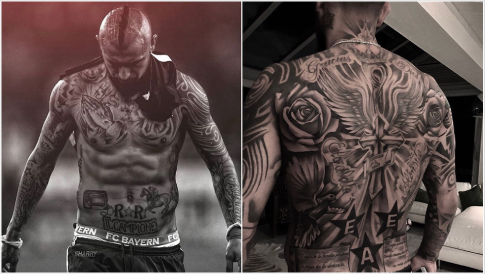 los futbolistas con los mejores tatuajes del mundo 