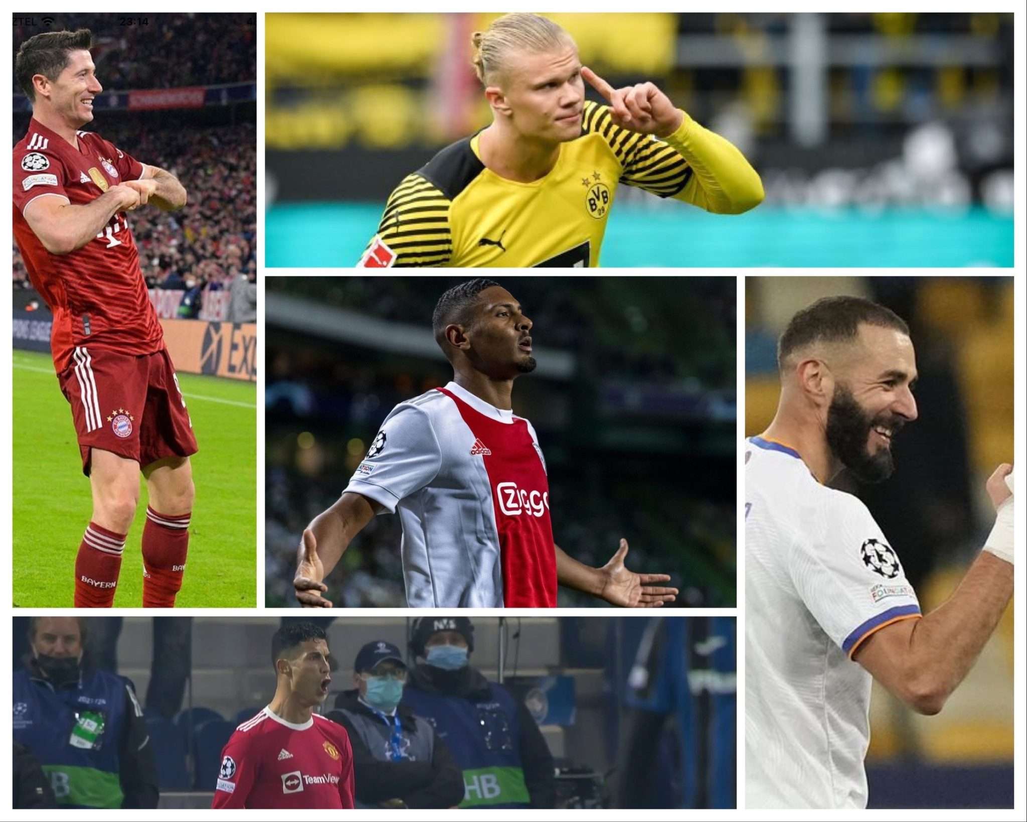The great strikers of European football in the season 21-22