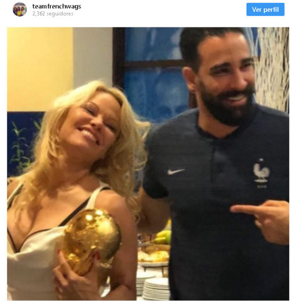 Adil Rami, Pamela Anderson y la Copa del Mundo 