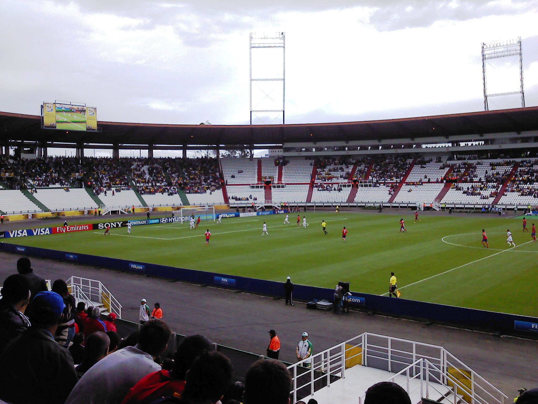 The stadiums of Colombia 