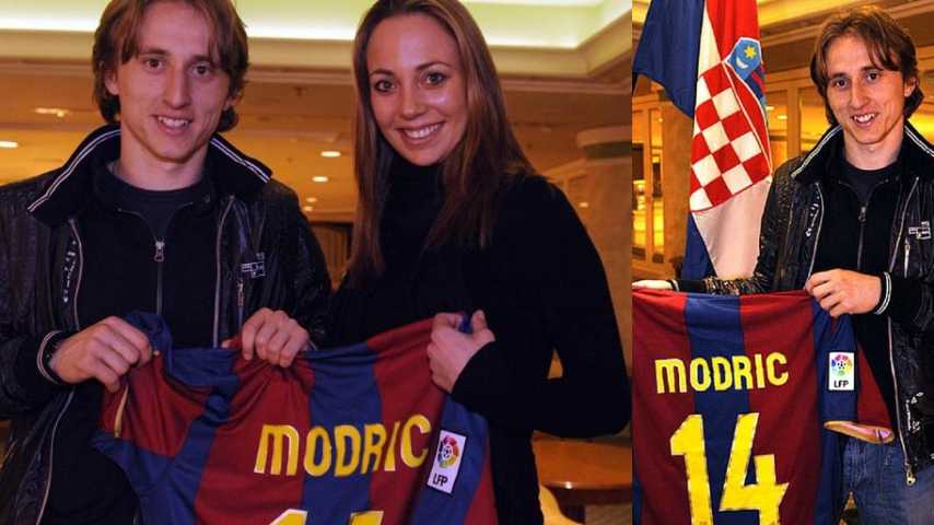 Luka Modric camiseta del Barça