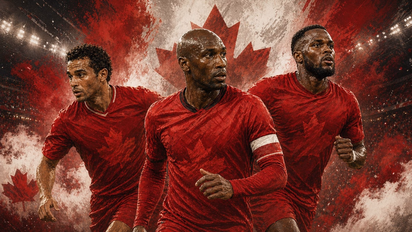 Atiba Hutchinson Dwayne De Rosario y Cyle Larin leyendas del fútbol canadiense