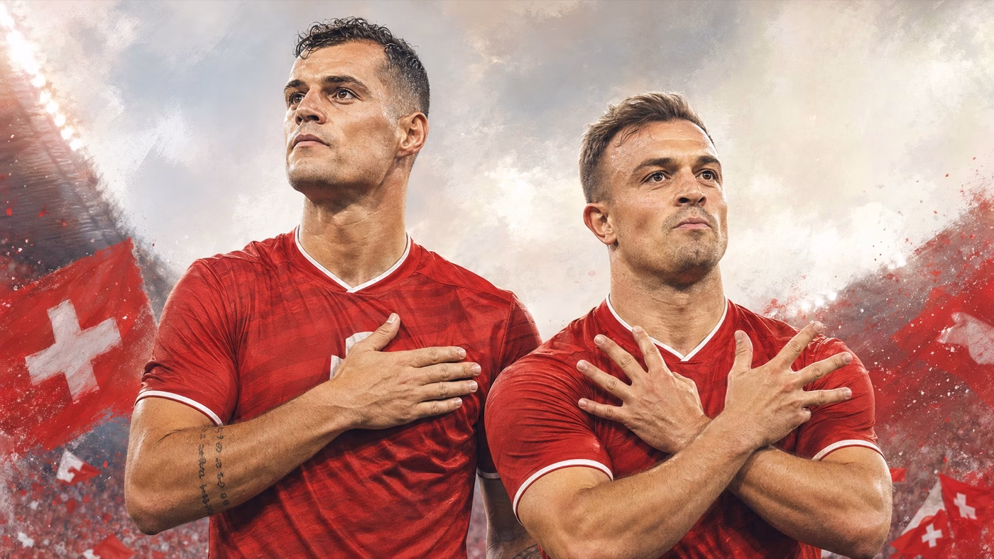 Granit Xhaka y Xherdan Shaqiri entre los mejores futbolistas suizos de la historia