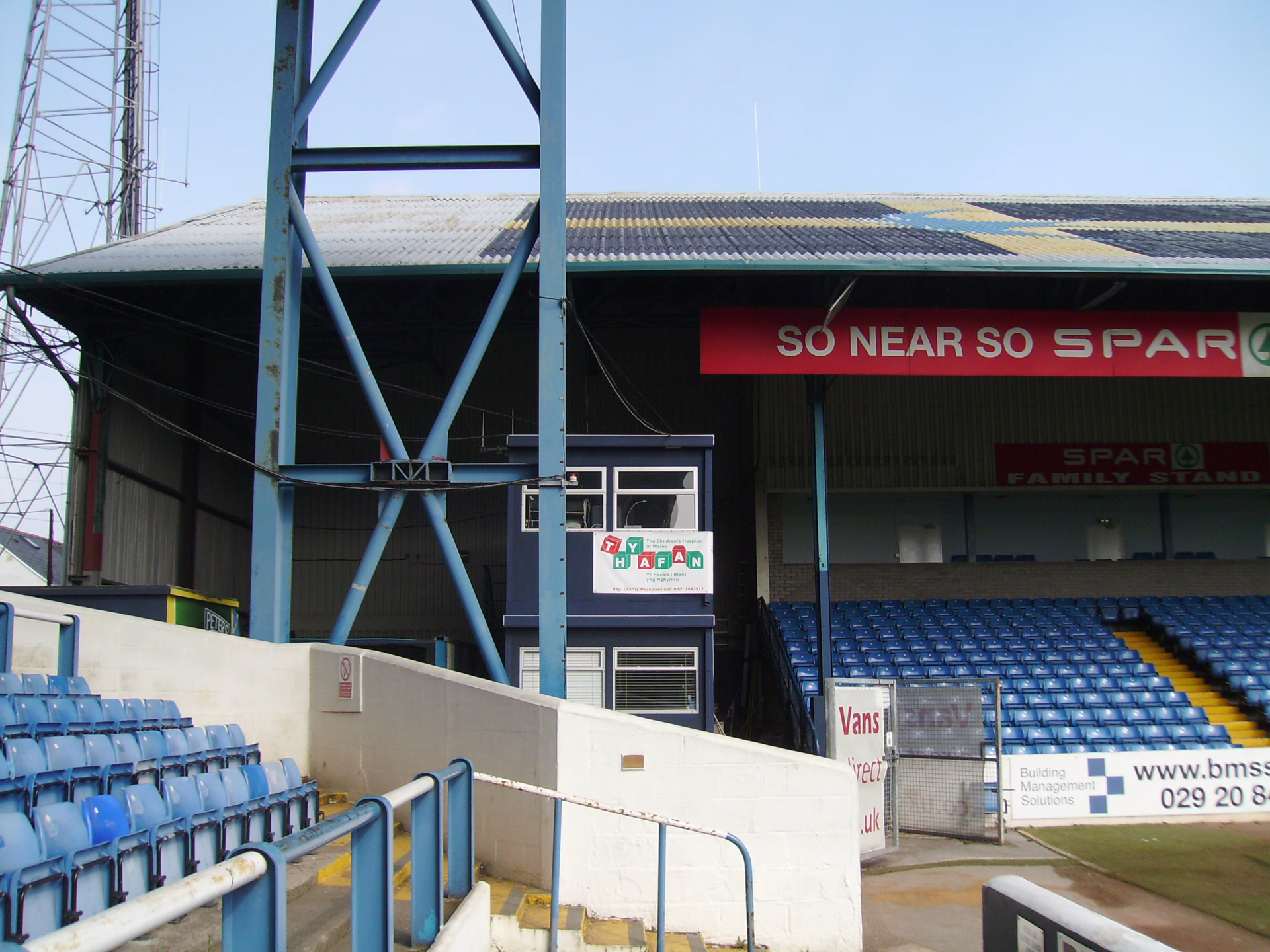 Grada de Ninian Park en 2009, antiguo estadio del Cardiff City donde jugó Robin Friday